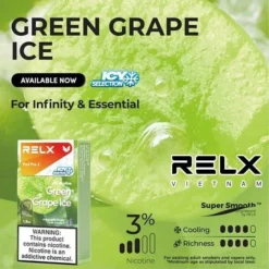Relx 6代煙彈 超涼青提｜1.9ml*3Pod｜3%濃度